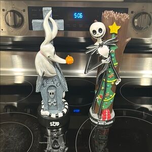 Nightmare Before Christmas Figurines - Zero and Jack Skellington